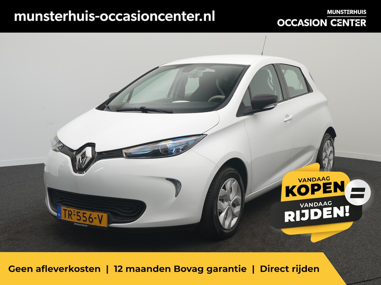Renault Zoe - R90 Life 41 kWh - Accuhuur per maand - RIJKLAARPRIJS - Huuraccu - Automatische Airco - Par - AutoWereld.nl
