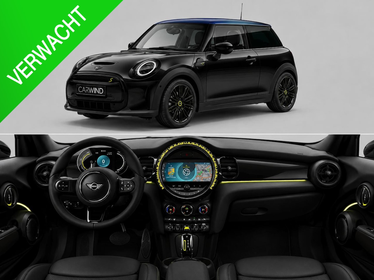 MINI Electric - Classic|Pano|Multitone-dak|17''|Blackpack|Camera! - AutoWereld.nl