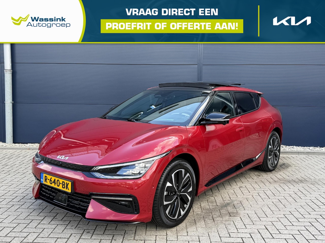 Kia EV6 - GT-Line 77.4 kWh Navigatie | Apple Carplay/Android Auto| Panoramadak | Trekhaak | HUD | St - AutoWereld.nl