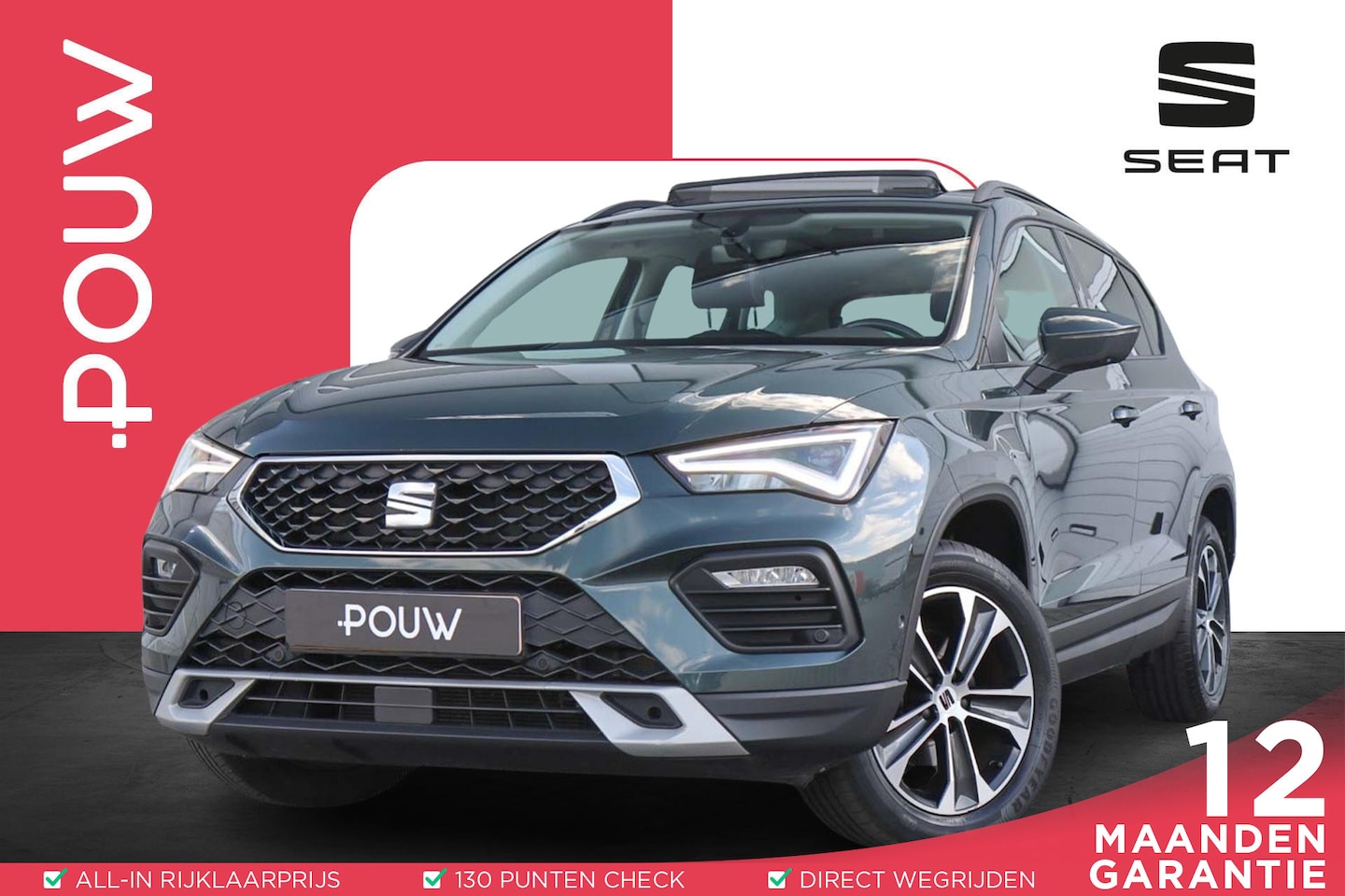SEAT Ateca - 1.5 TSI 150pk DSG Style Business Intense | Panoramadak | Trekhaak | Achteruitrijcamera | N - AutoWereld.nl