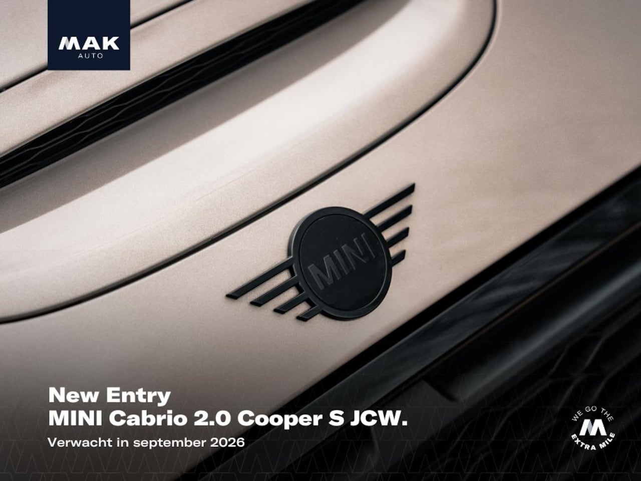 MINI Cabrio - 2.0 Cooper S JCW , H/K, HUD, ACC, LED, 18", camera, keyless, - AutoWereld.nl