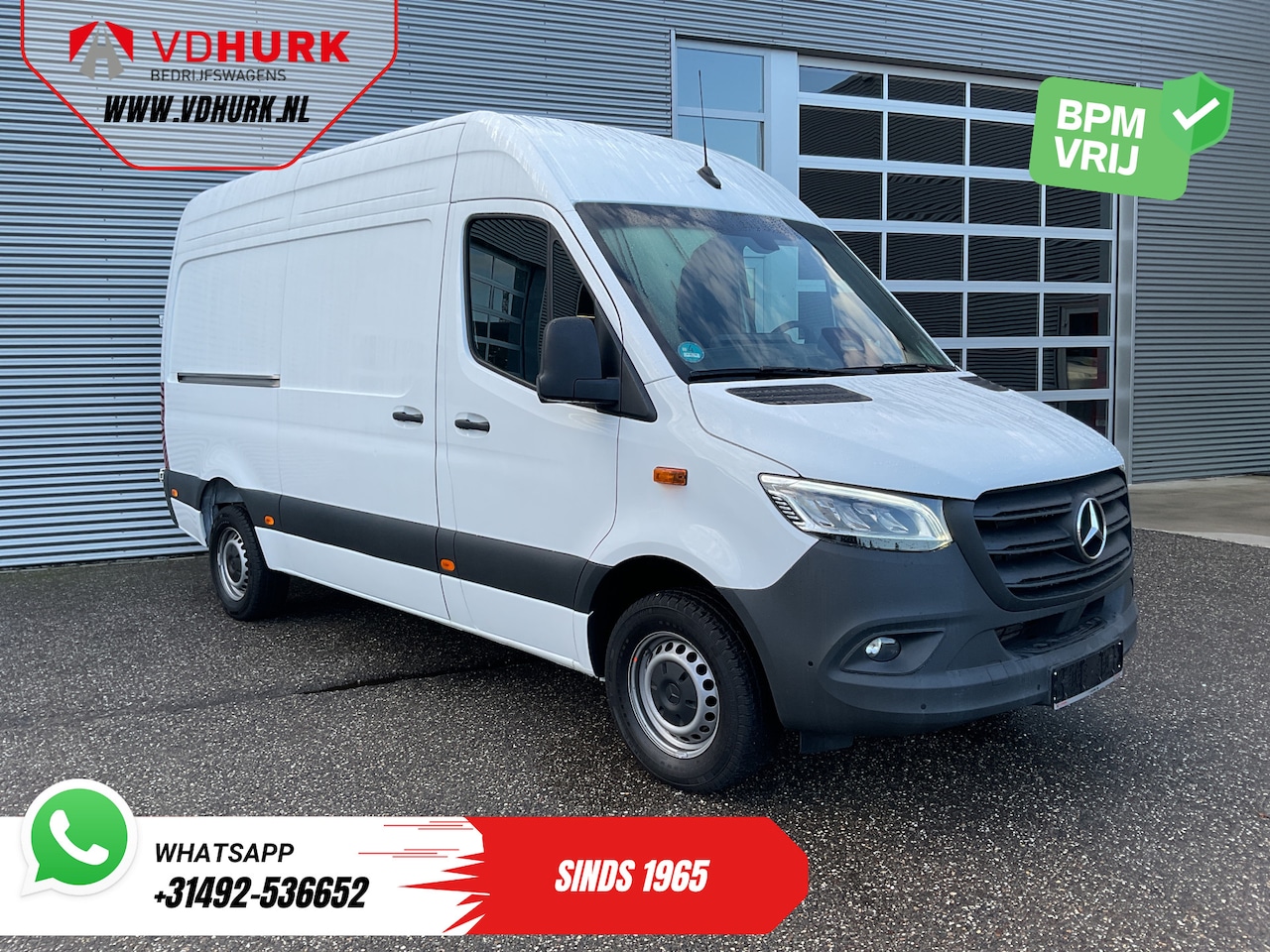 Mercedes-Benz Sprinter - 317 CDI L2H2 Aut. LED/ 270Gr.Deuren/ Stoelverw./ Gev.Stoel/ Navi/ Airco/ Camera/ Cruise/ P - AutoWereld.nl