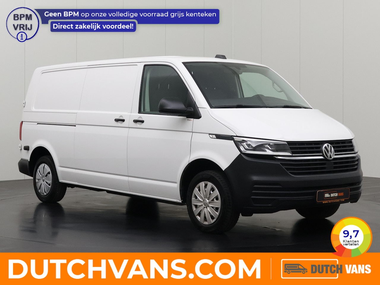 Volkswagen Transporter - 2.0TDi 150PK Lang Achterdeuren | Led | Navigatie | Multimedia | Airco | Cruise - AutoWereld.nl