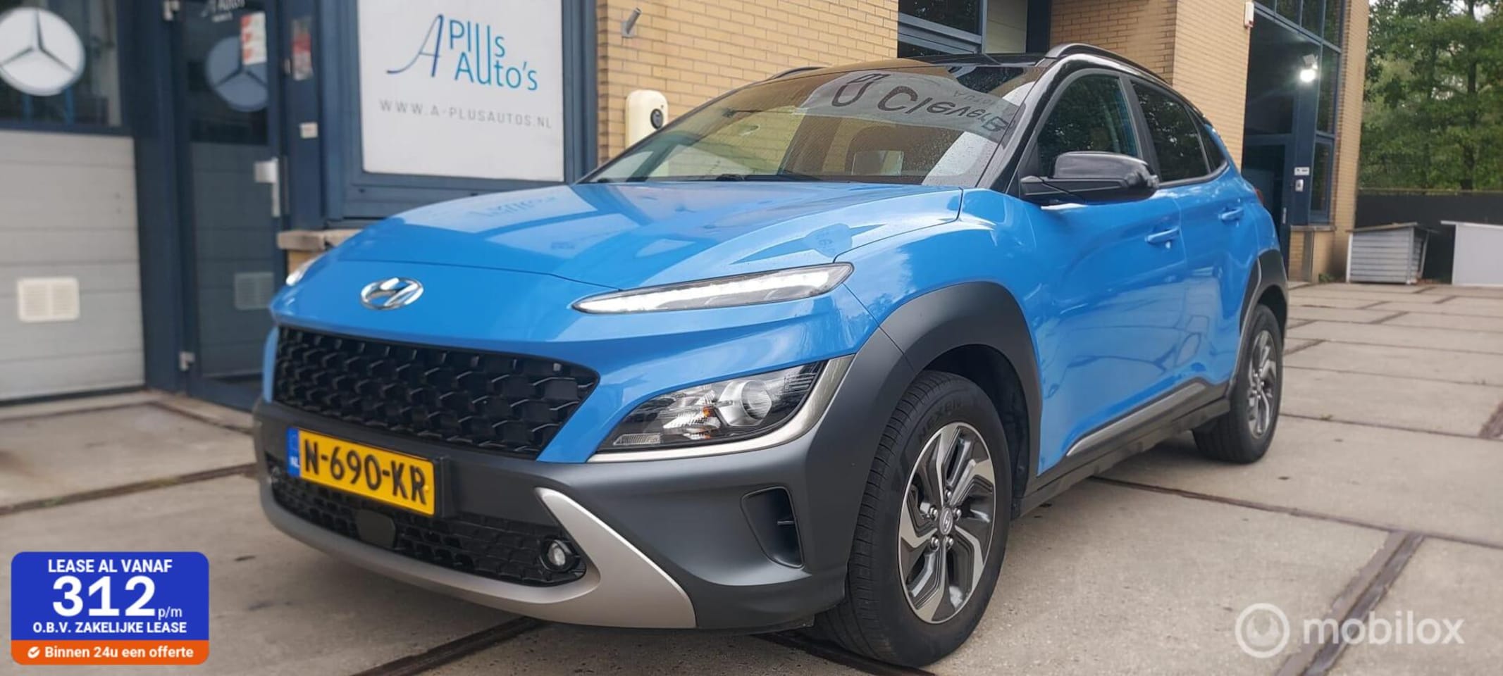Hyundai Kona - 1.6 GDI HEV Fashion Sky Hybride Automaat NAP - AutoWereld.nl