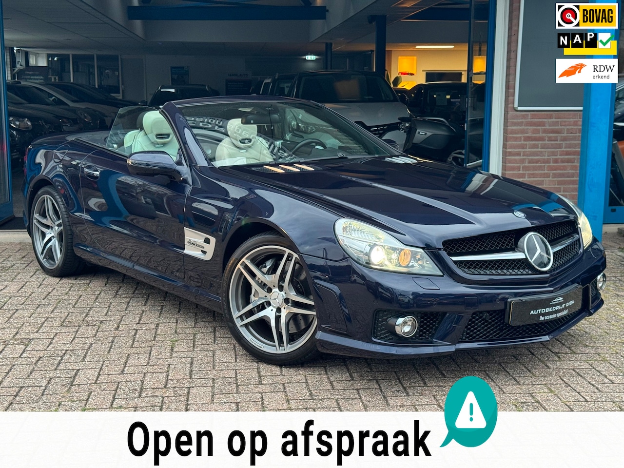 Mercedes-Benz SL-klasse Cabrio - AMG 63 2009 FULL NAP NL Auto! - AutoWereld.nl