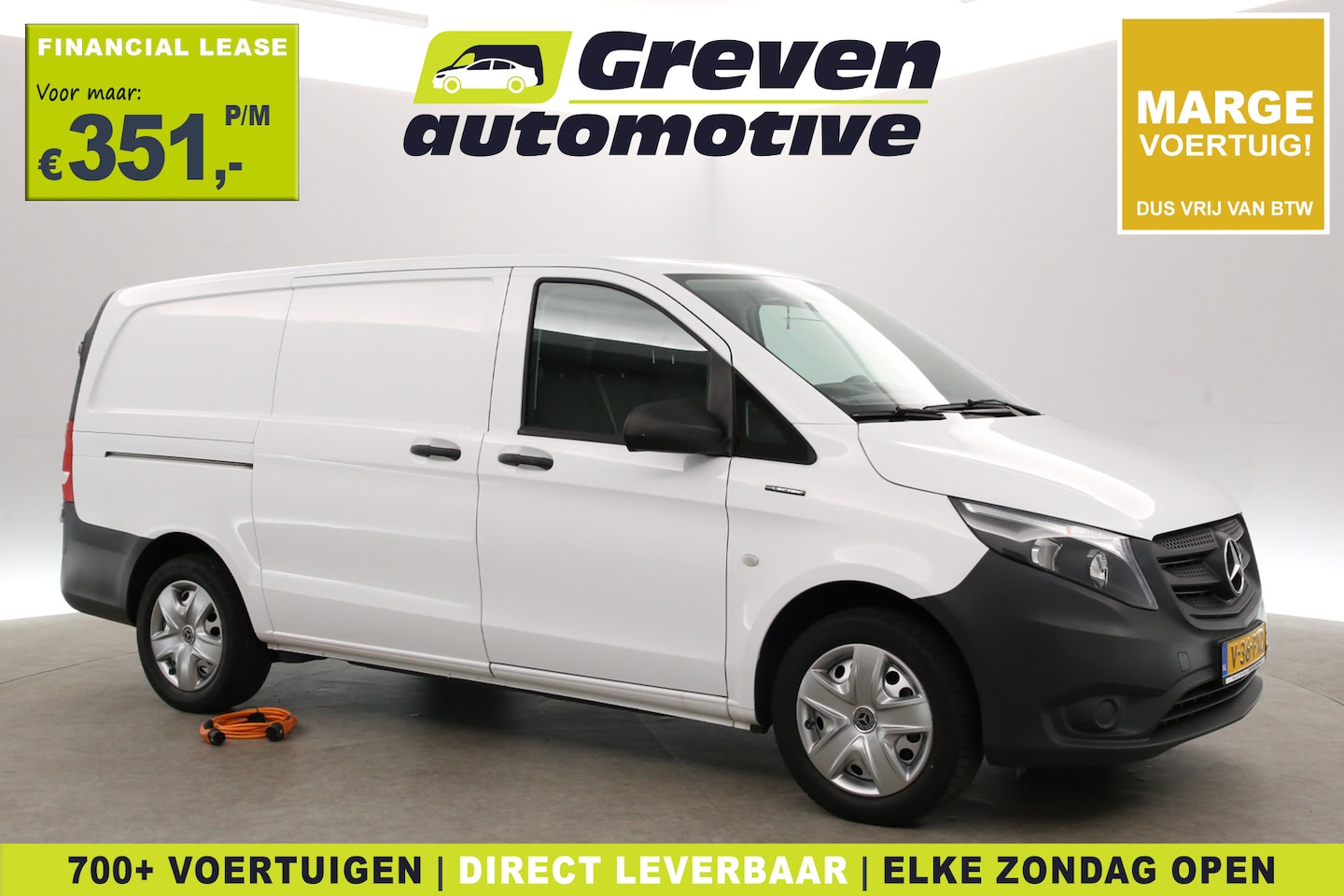 Mercedes-Benz eVito - Lang | Marge | SOH 94% | Airco | 3 Zits | Camera | Carplay | Navi - AutoWereld.nl