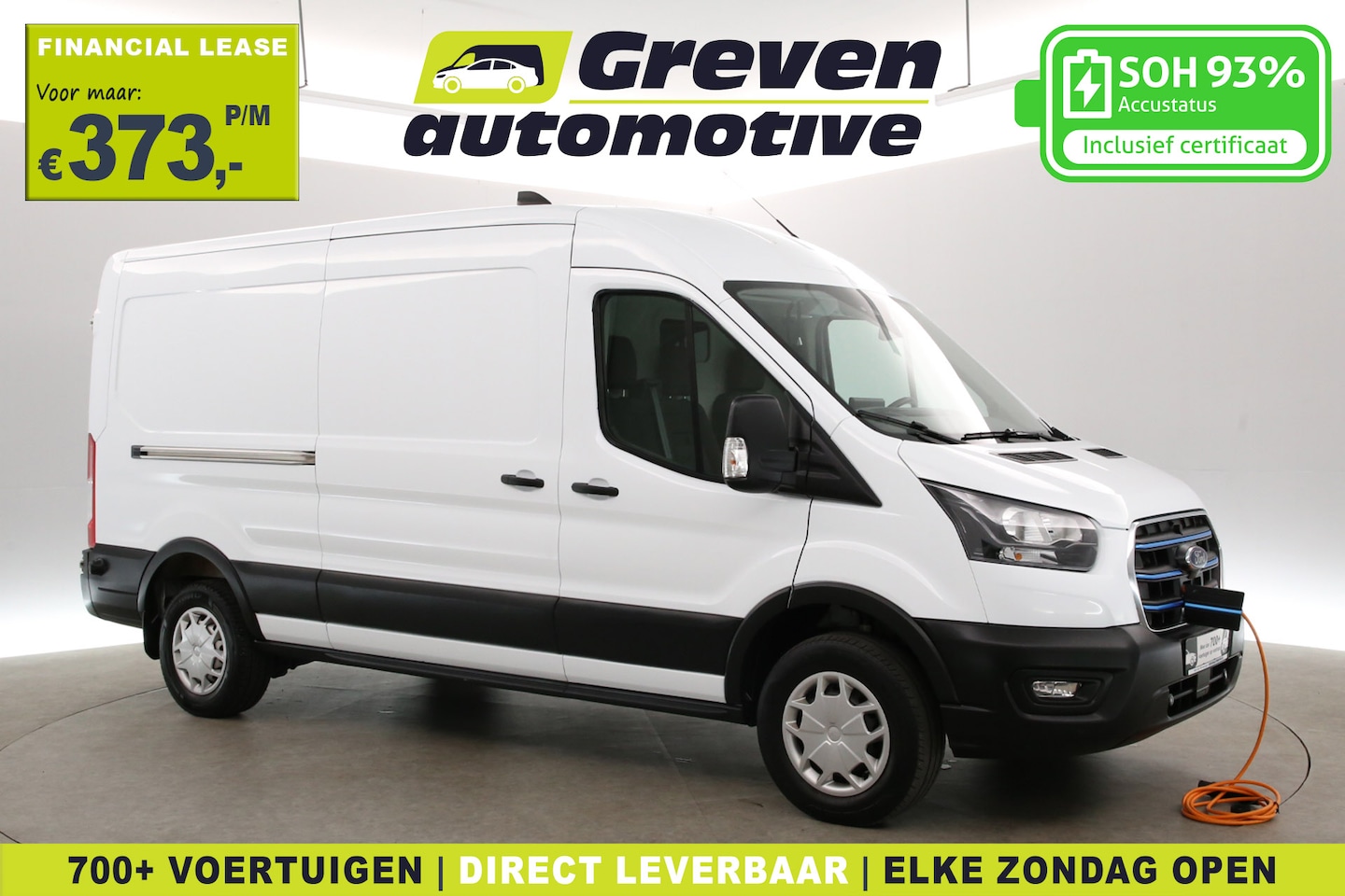 Ford E-Transit - L3H2 68 kWh | Snelladen | SOH 93% | Camera | Clima | Cruise | 2xSchuifdeur | 3 Zits | Carp - AutoWereld.nl