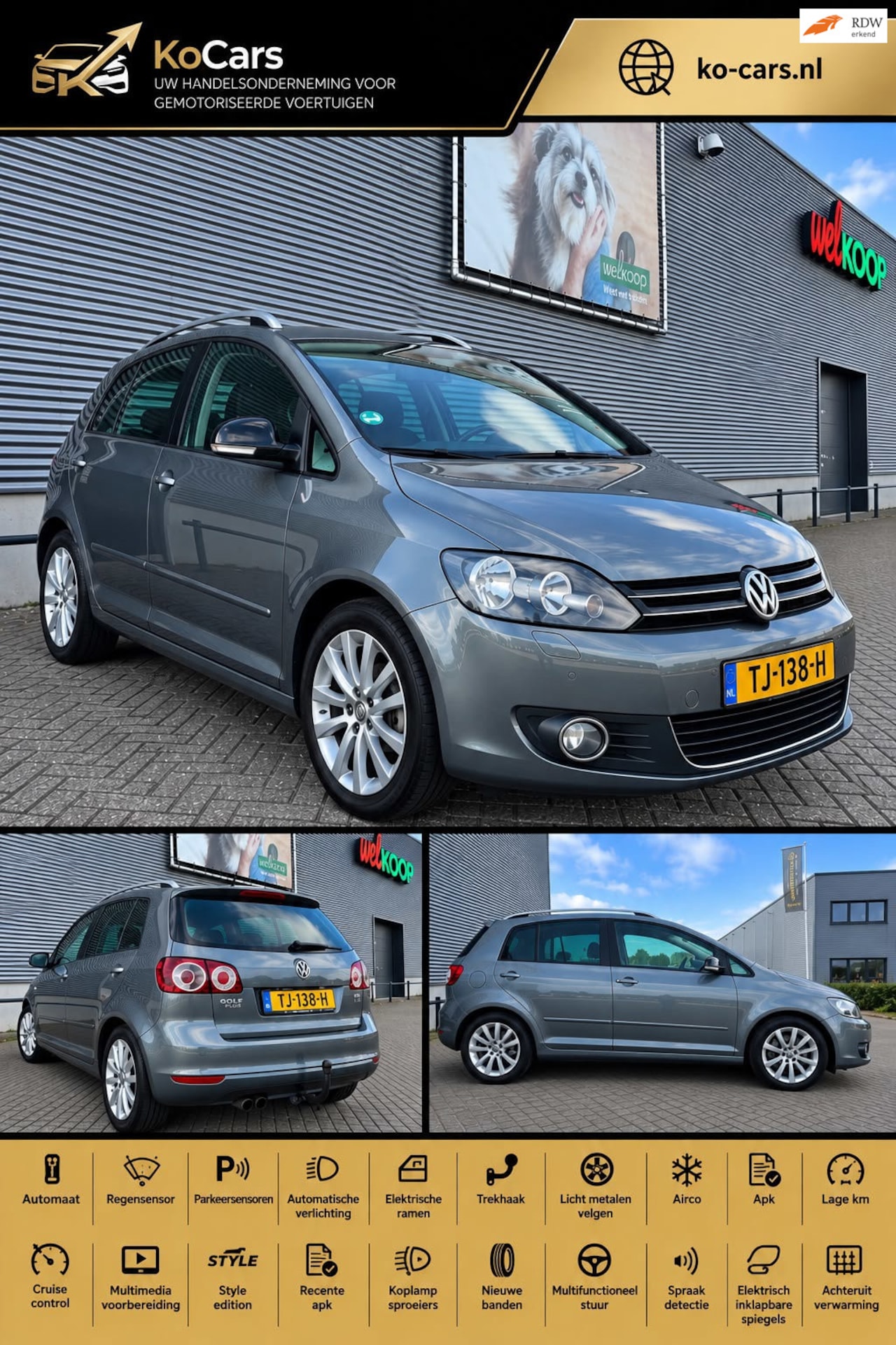 Volkswagen Golf Plus - / Bomvoll / Automaat / Trekhaak / Airco / Nwe APK - AutoWereld.nl