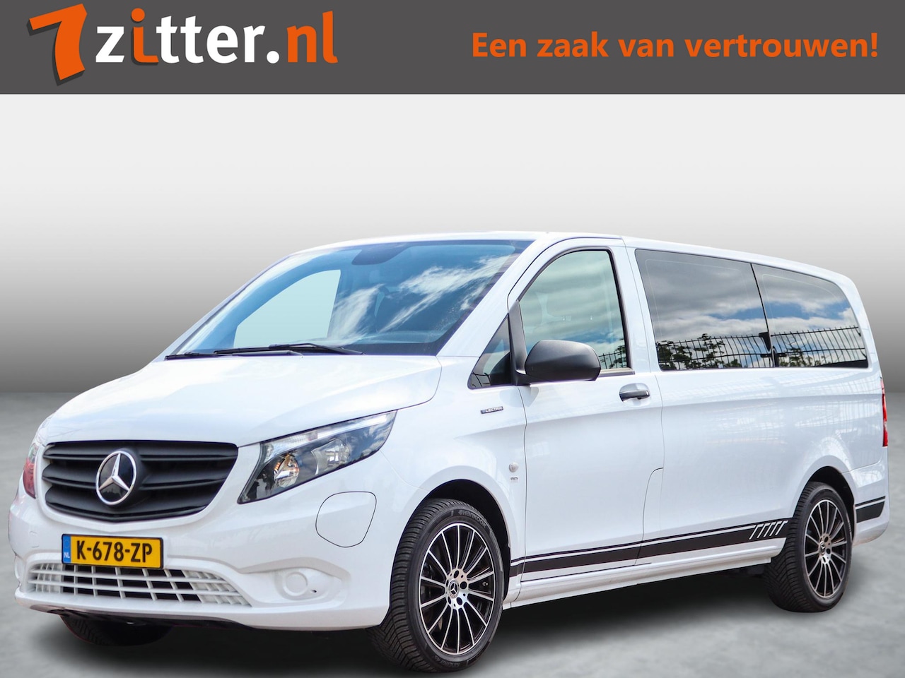Mercedes-Benz eVito Tourer - PRO L2 90 kWh 9-Persoons, DAB, Cruise Control, Stoelverwarming, SOH 97,77% - AutoWereld.nl