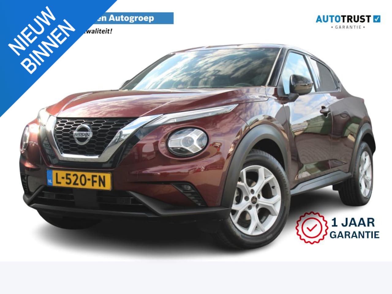 Nissan Juke - 1.0 DIG-T N-Connecta | Incl. 12 maanden garantie | Parkeercamera | Parkeersensoren | Cruis - AutoWereld.nl