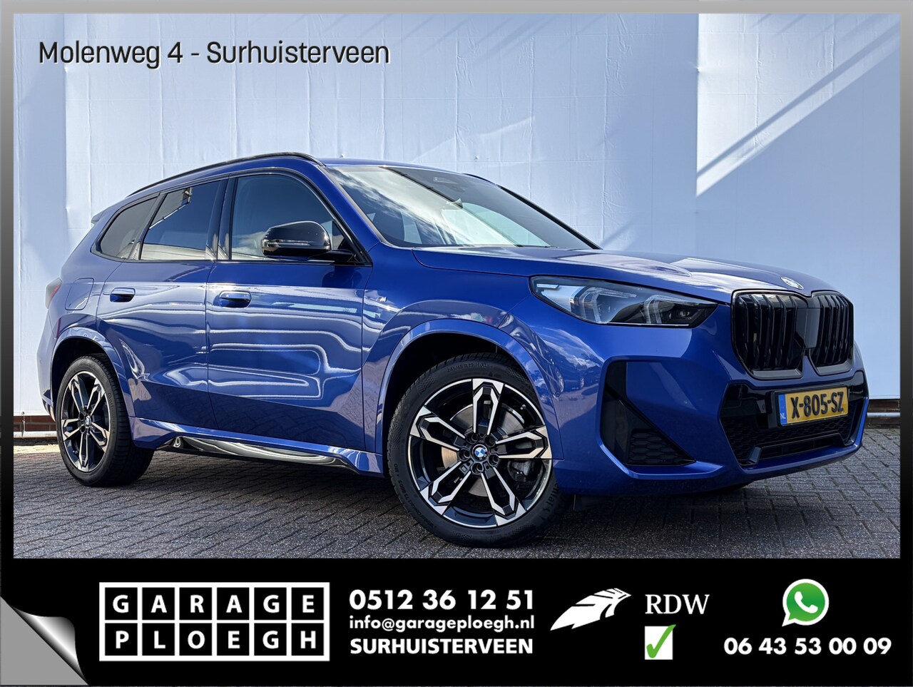 BMW X1 - sDrive20i M-Sport Carplay Sportzetels Zwarte hemel PORTIMAO BLAU METALLIC - AutoWereld.nl