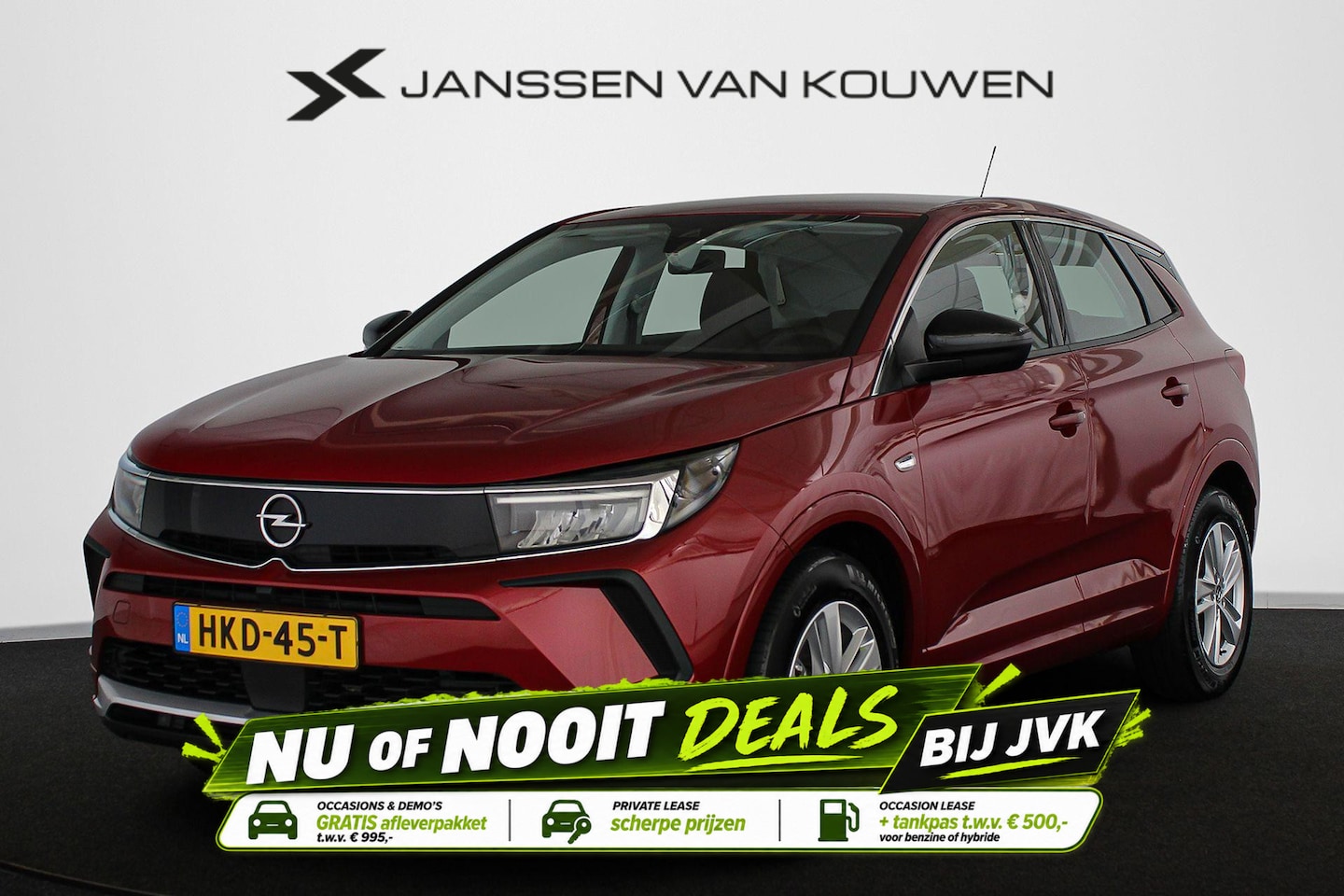 Opel Grandland - 1.2 Turbo Hybrid GS Light Trekhaak Adaptive Cruise Control Apple CarPlay - AutoWereld.nl