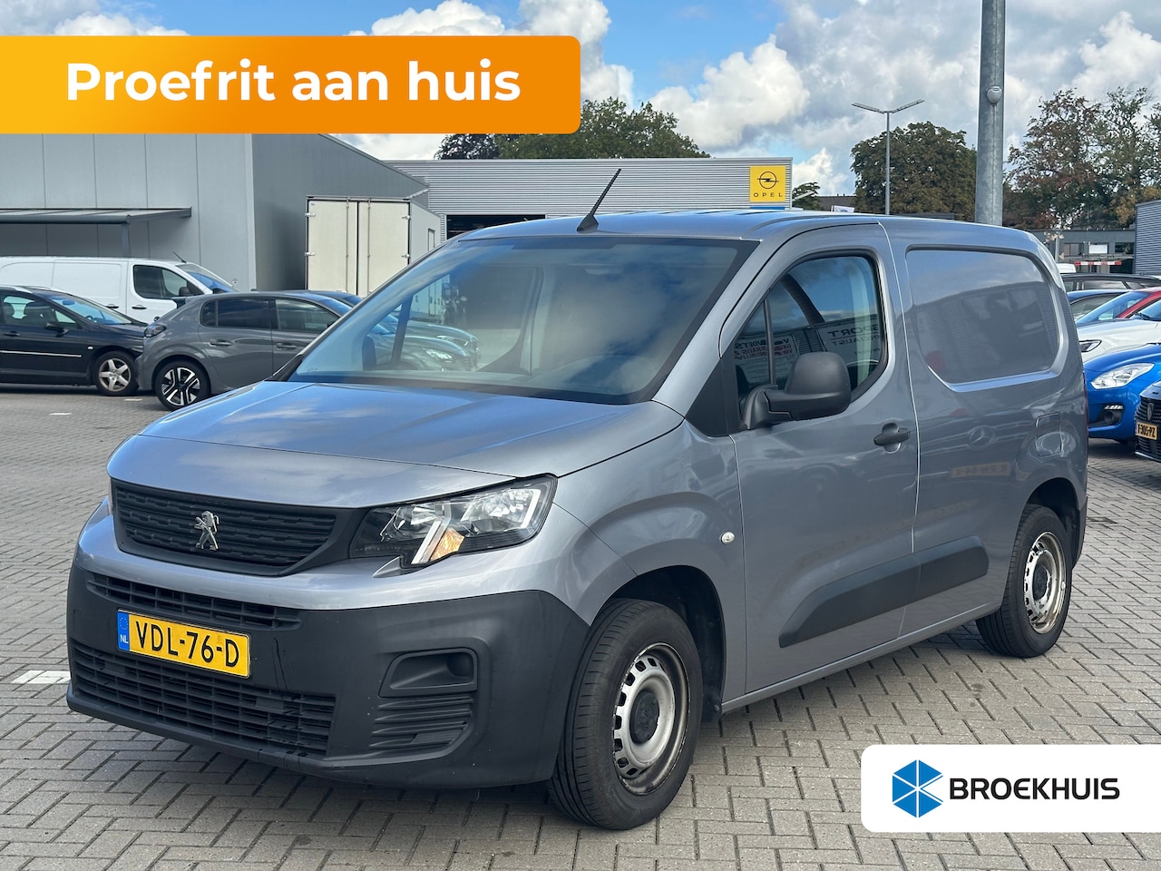 Peugeot Partner - 1.5 BlueHDI Pro Trekhaak | Houten Vloer | Airco | Cruise Control | Bluetooth | Airco | Blu - AutoWereld.nl