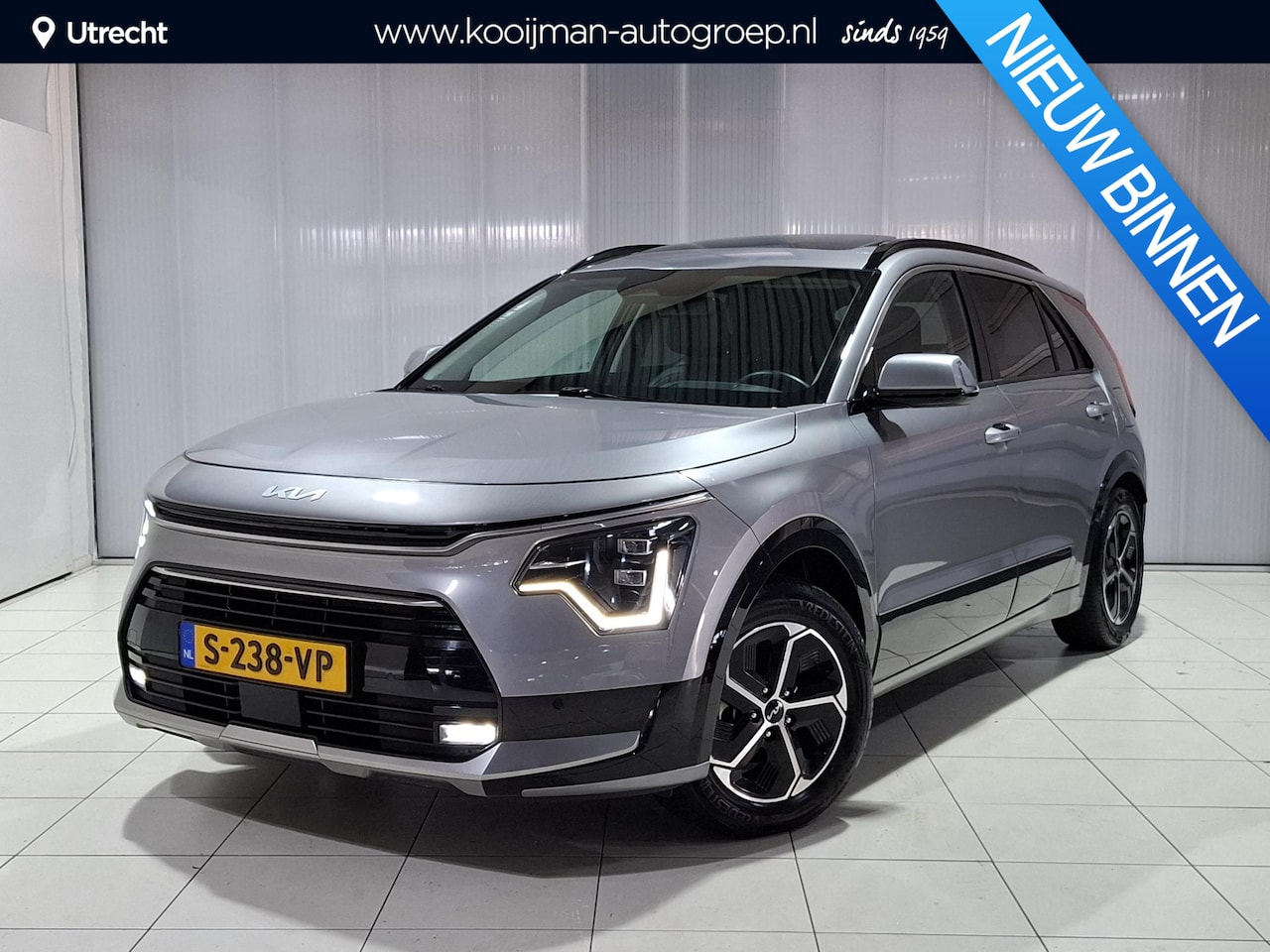 Kia Niro - 1.6 GDi Hybrid DynamicPlusLine Trekhaak, Stoel en Stuur verwarming, Schuif kantel dak, App - AutoWereld.nl