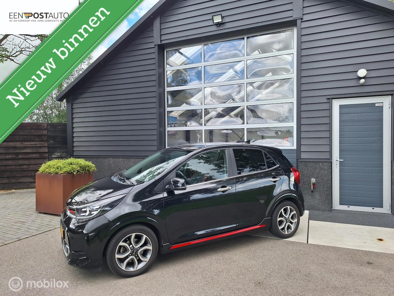Kia Picanto - 1.0 DPi GT-Line 1e Eig. NL-Auto ! Full-Map Navi, Apple-Carplay, Leder, Cruise-Control, Cli - AutoWereld.nl