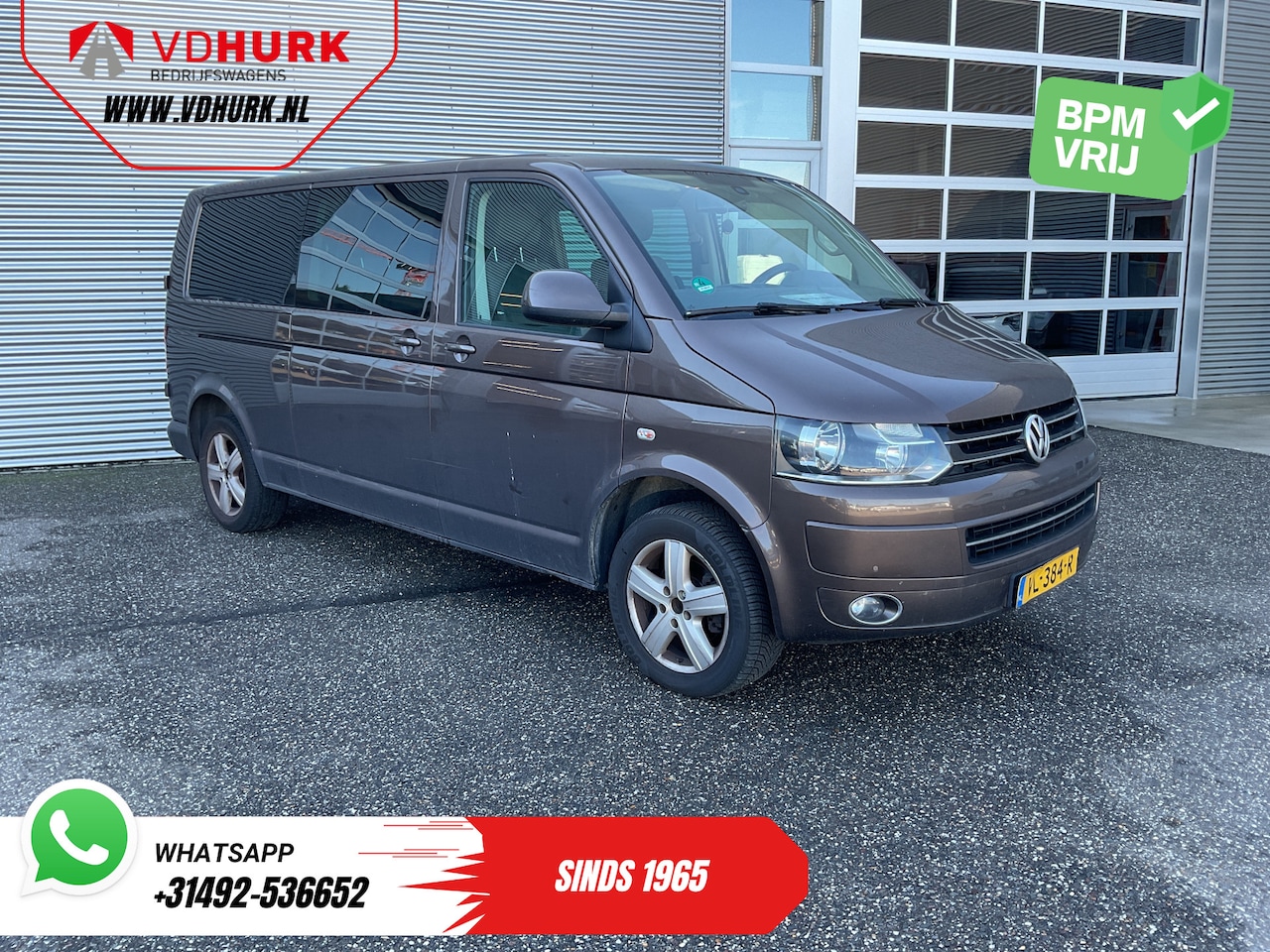 Volkswagen Transporter - 2.0 TDI L2 Aut. DC Dubbel Cabine EXPORT 2.5t Trekverm./ Navi/ Airco/ Cruise/ PDC/ 17’LMV/ - AutoWereld.nl