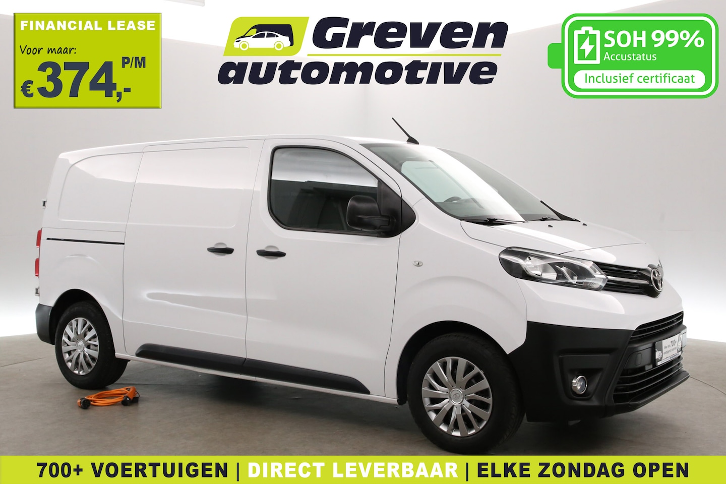Toyota ProAce Electric Worker - GX Plus L2H1 50 kWh | Snelladen | SOH 99% | Airco | Cruise | Carplay | 3 Zits | Parkeersen - AutoWereld.nl