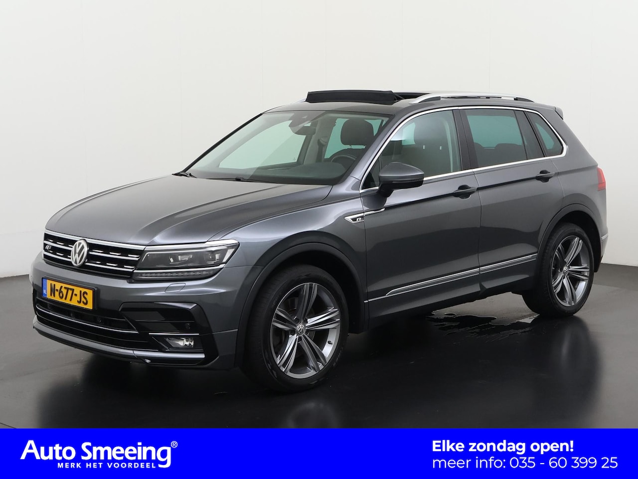 Volkswagen Tiguan - 2.0 TSI 4Motion Highline Business R | Trekhaak | Head-Up | Adaptief Cruise |  Zondag Open! - AutoWereld.nl