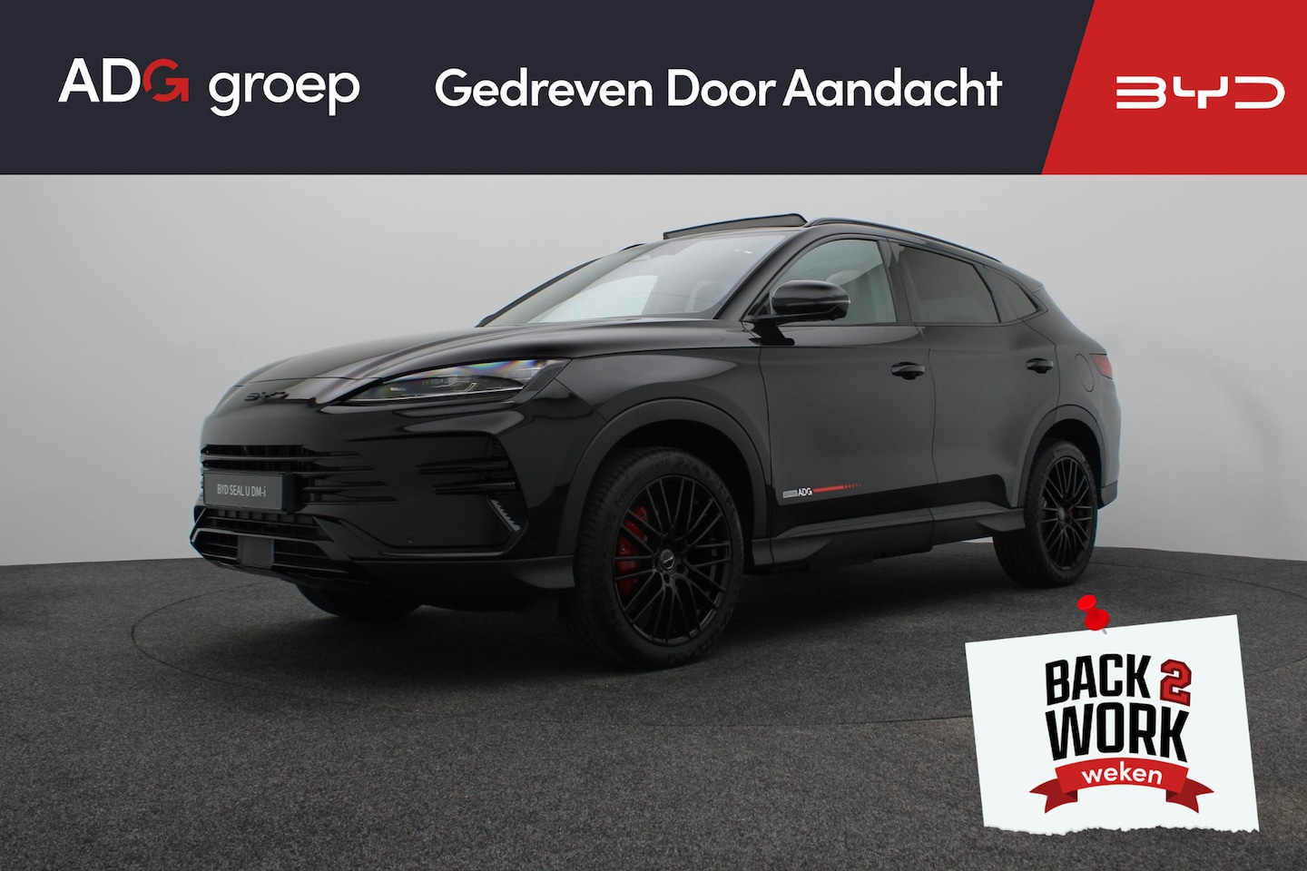 BYD Seal U - 1.5 DM-i FWD Boost | ADG Black Edition | Uniek| Black-on-Black| Rode remklauwen| 20 Inch v - AutoWereld.nl