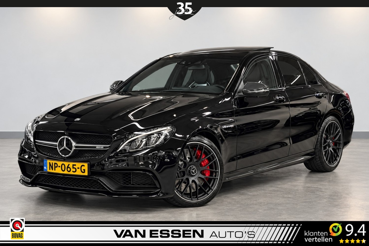 Mercedes-Benz C-klasse - AMG 63 S | PANO | CARBON | SCHAALSTOELEN | BURMESTER | CARBON | 360-CAMERA | NL-AUTO! - AutoWereld.nl