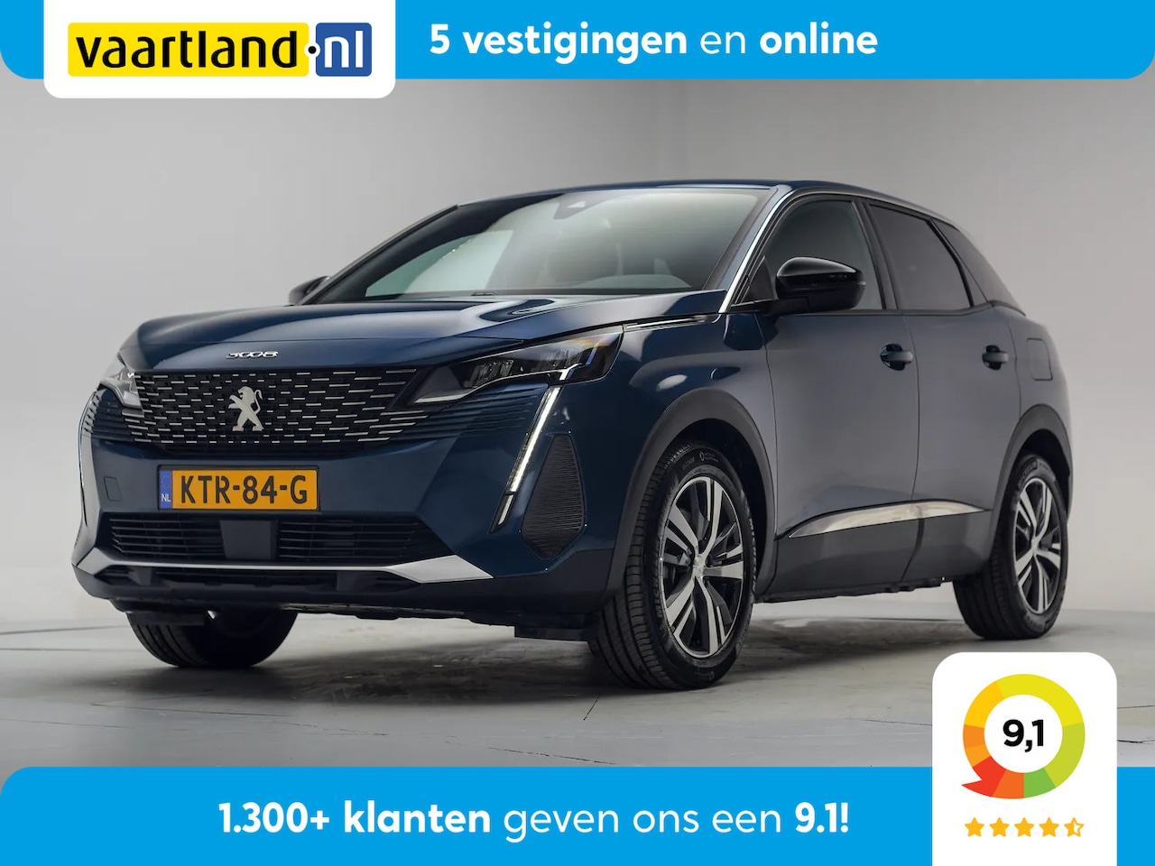 Peugeot 3008 - Hybrid 180 Allure Pack [ Navi Apple/Android Clima LED Half Leder ] - AutoWereld.nl