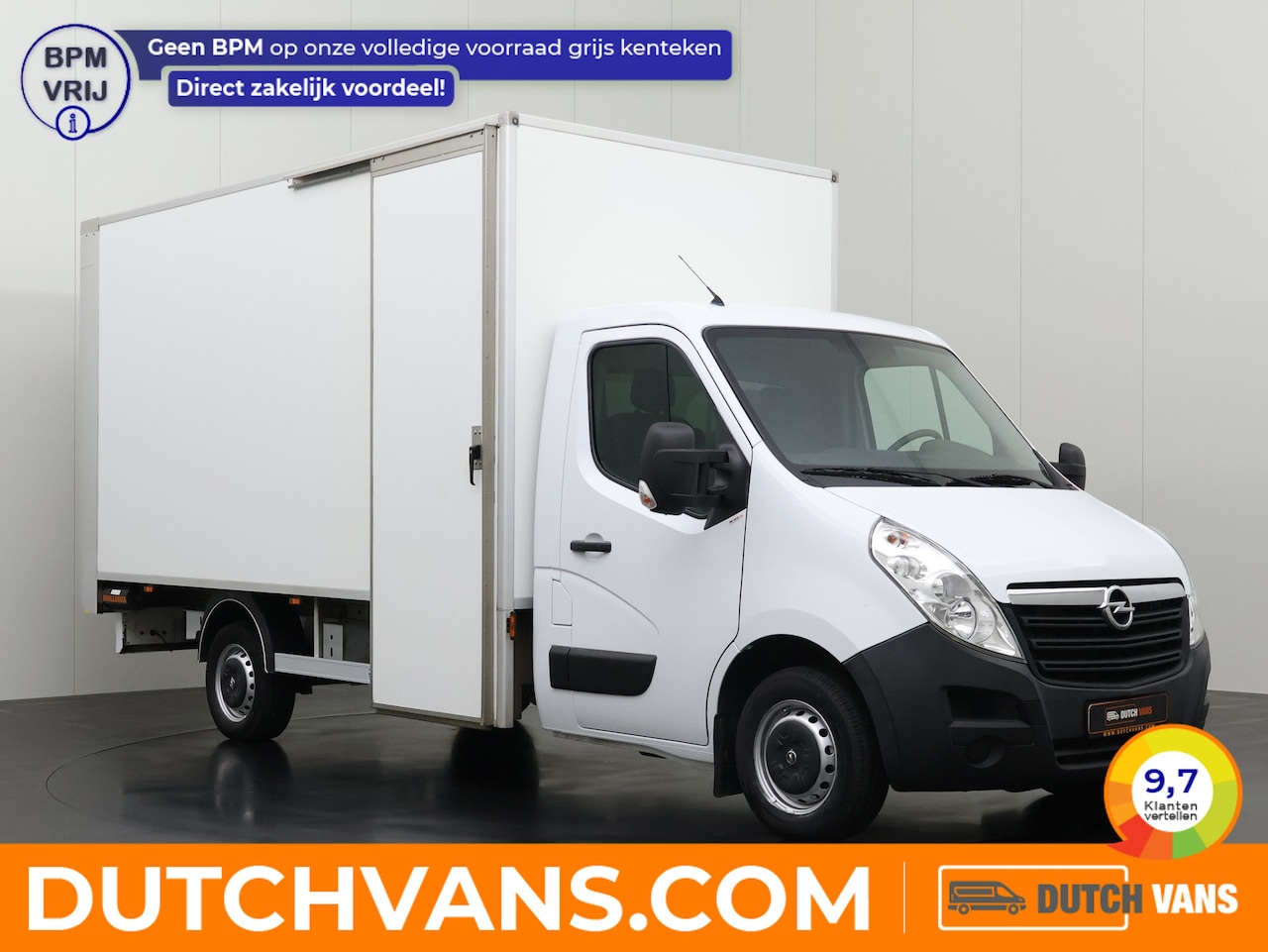 Opel Movano - 2.3CDTi 130PK Bakwagen+Laadklep | 1020Kg Laden | Navigatie | Airco | Zij-instap met Schuif - AutoWereld.nl