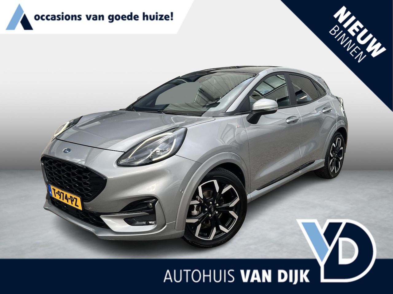 Ford Puma - 1.0 EcoBoost Hybrid Titanium X First Edition Panoramadak / 18" / Apple carplay / Park assi - AutoWereld.nl