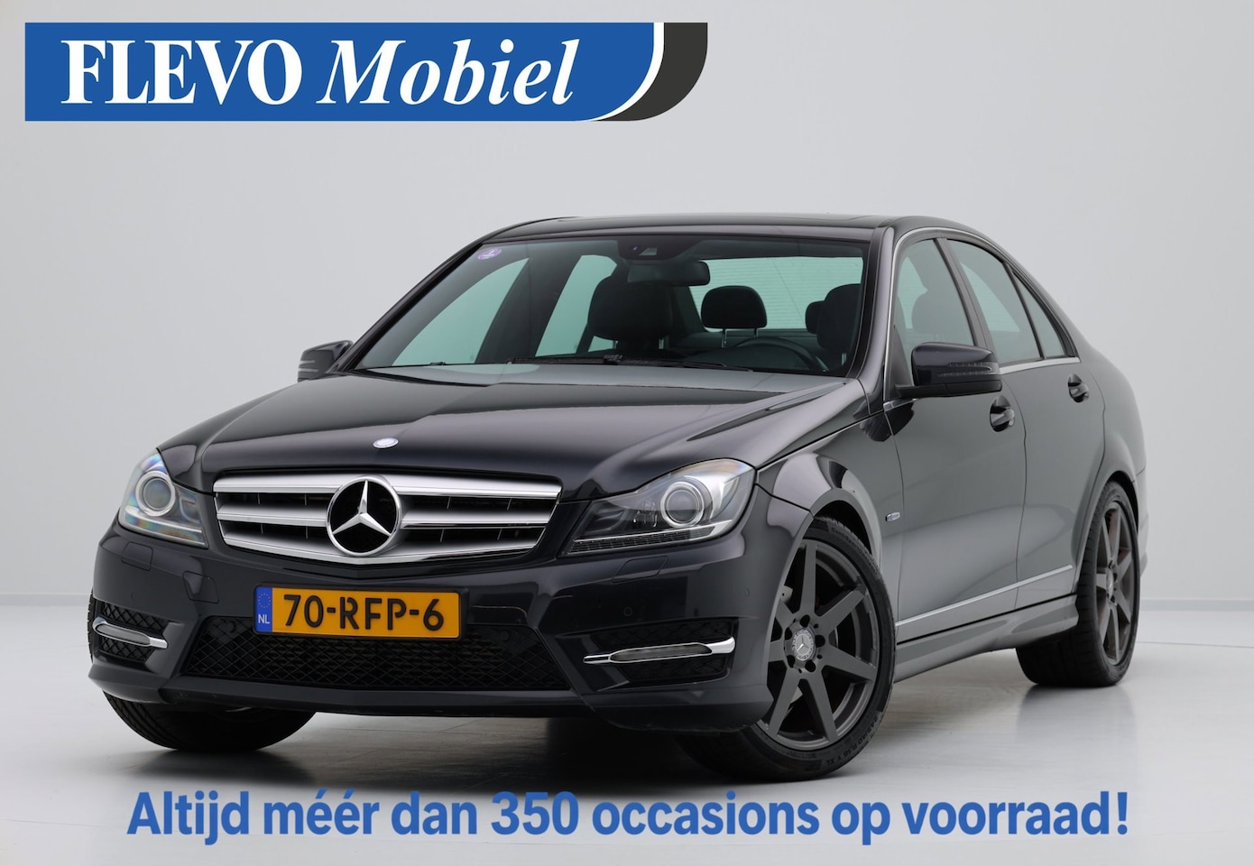 Mercedes-Benz C-klasse - 180 Avantgarde AMG-Line Aut. Leer|Clima|Zonnedak|Xenon|Stoelverw.|18" LMV - AutoWereld.nl