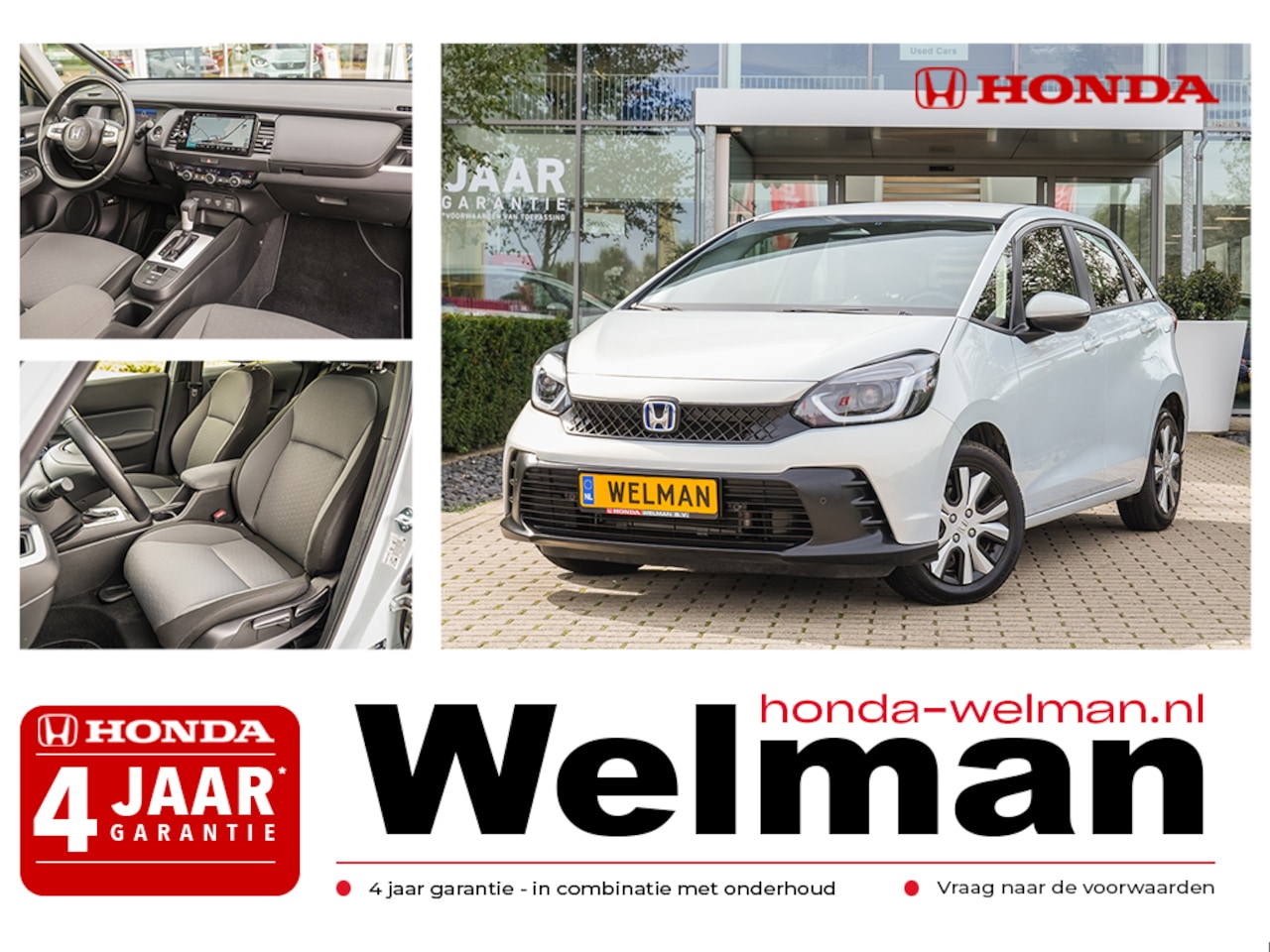 Honda Jazz - 1.5i e:HEV ELEGANCE - FULL HYRBID - 122 PK - CAMERA - AutoWereld.nl