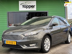 Ford Focus Wagon - 1.0 Titanium|2e Eigenaar|D-riem v.v.|CruiseControl|Climatronic|Trekhaak|NAP|PDC|Nieuwe APK