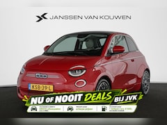 Fiat 500e - La Prima 42 kWh Pano Leder Stoelverwarming JBL Camera Apple CarPlay