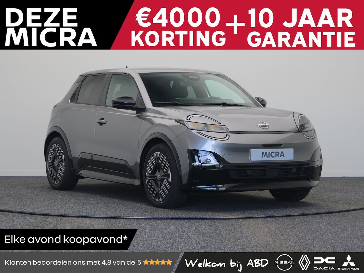 Nissan Micra - Engage 40 kWh | Draadloze Apple Carplay® & Android Auto® | Parkeersensoren achterzijde - AutoWereld.nl