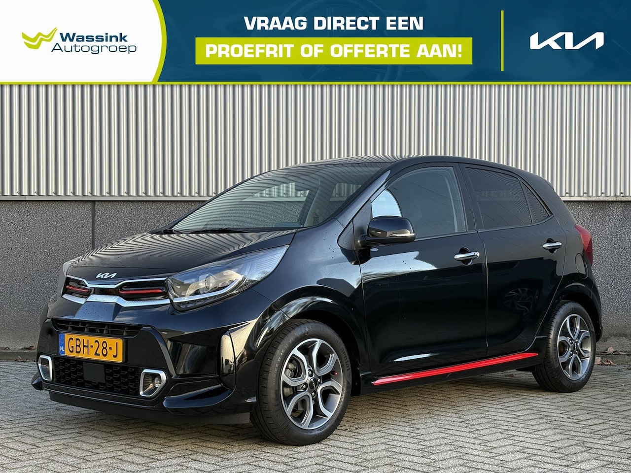 Kia Picanto - 1.0 DPi 67pk 4-zits GT-Line | Automatische airconditioning | Cruise Control | Navigatie | - AutoWereld.nl