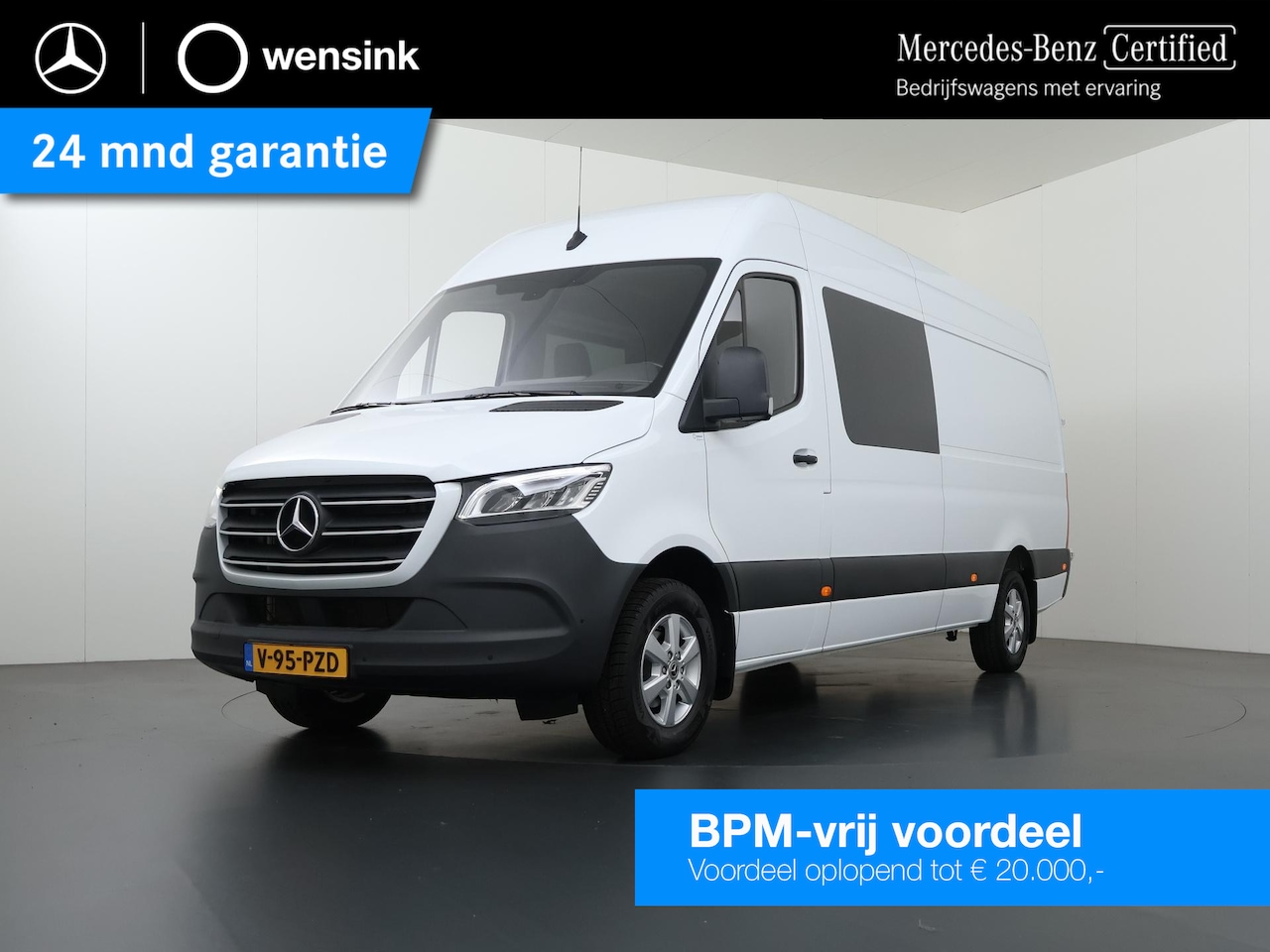 Mercedes-Benz Sprinter - 317 CDI | Aut. | L3 H2 | Pro | Dubbele Cabine | 7-zits | Airco | LM Velgen | Navigatie | P - AutoWereld.nl