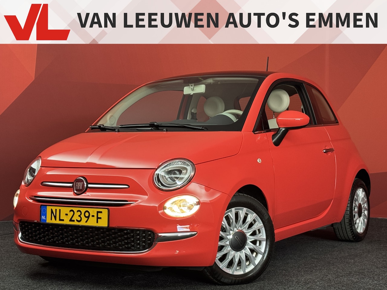 Fiat 500 - 0.9 TwinAir Turbo Lounge | Cruise | Airco | Automaat | APK 09-10-2027 - AutoWereld.nl