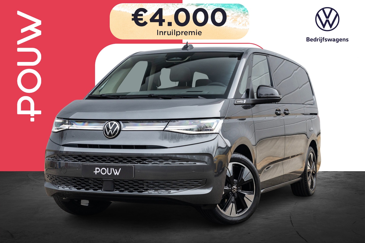 Volkswagen Multivan - 1.5 eHybrid 245pk L2 Bulli Edition | Velgen 19'' | Soundsysteem ''Harman Kardon'' - AutoWereld.nl