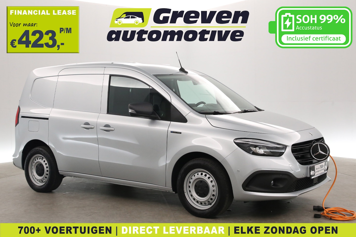 Renault Kangoo - Mercedes-Benz eCitan Elektrisch 112 51 kWh | NIEUW | Snelladen | SOH 99% | 1400kg Trekgew. - AutoWereld.nl