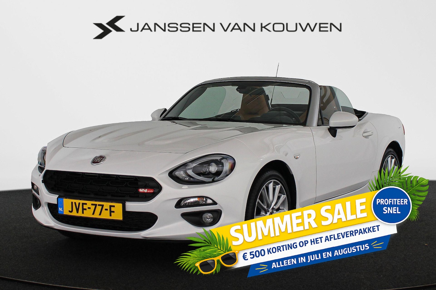 Fiat 124 Spider - 1.4 MultiAir Turbo Lusso BOSE Keyless Stoelverwarming Achteruitrijcamera - AutoWereld.nl