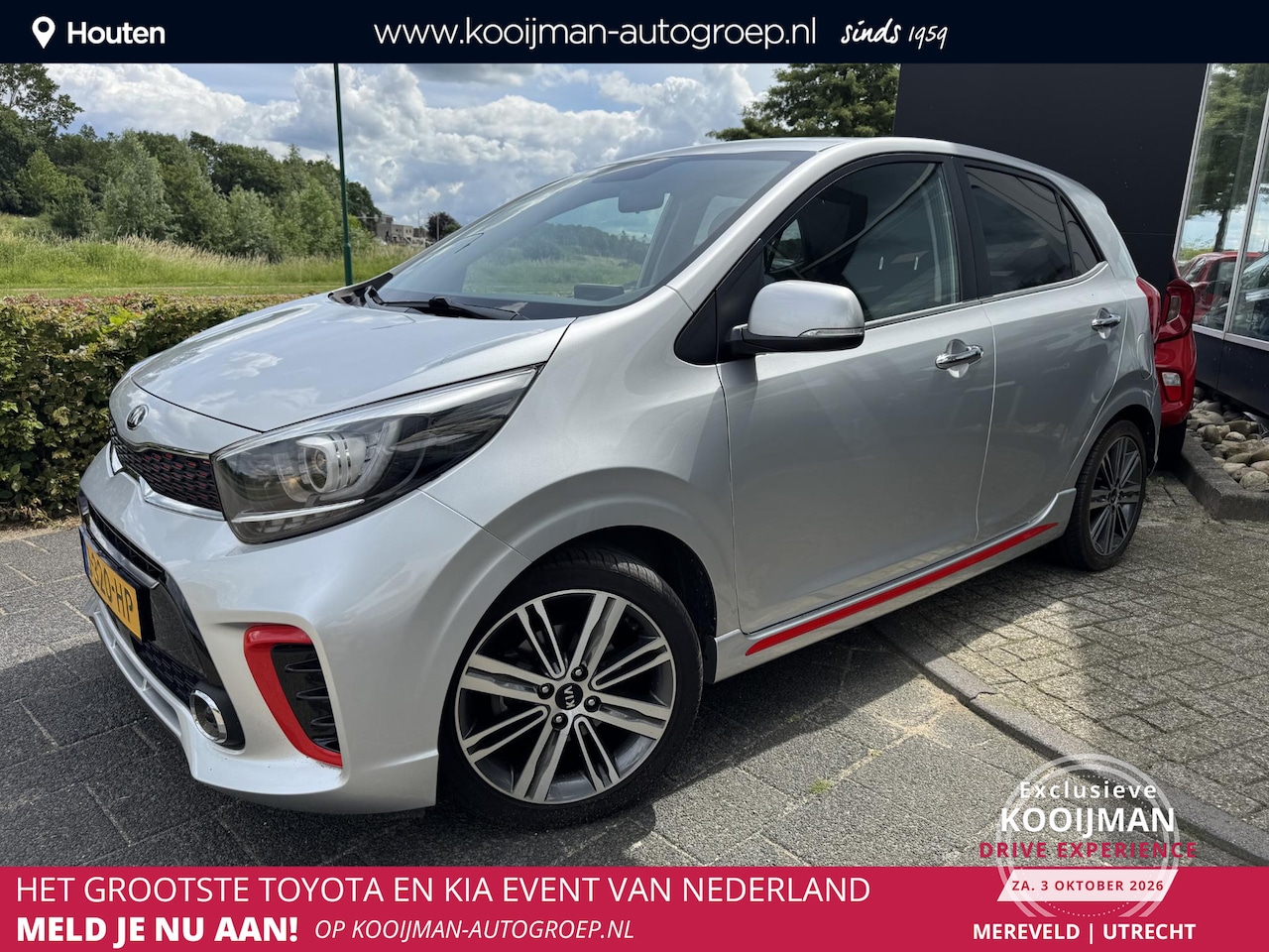 Kia Picanto - 1.0 T-GDI GT-Line 1.0 T-GDI GT-Line 100PK, Stoel/Stuurverwarming, Dealeronderhouden, Navigatie, Apple Carpla - AutoWereld.nl