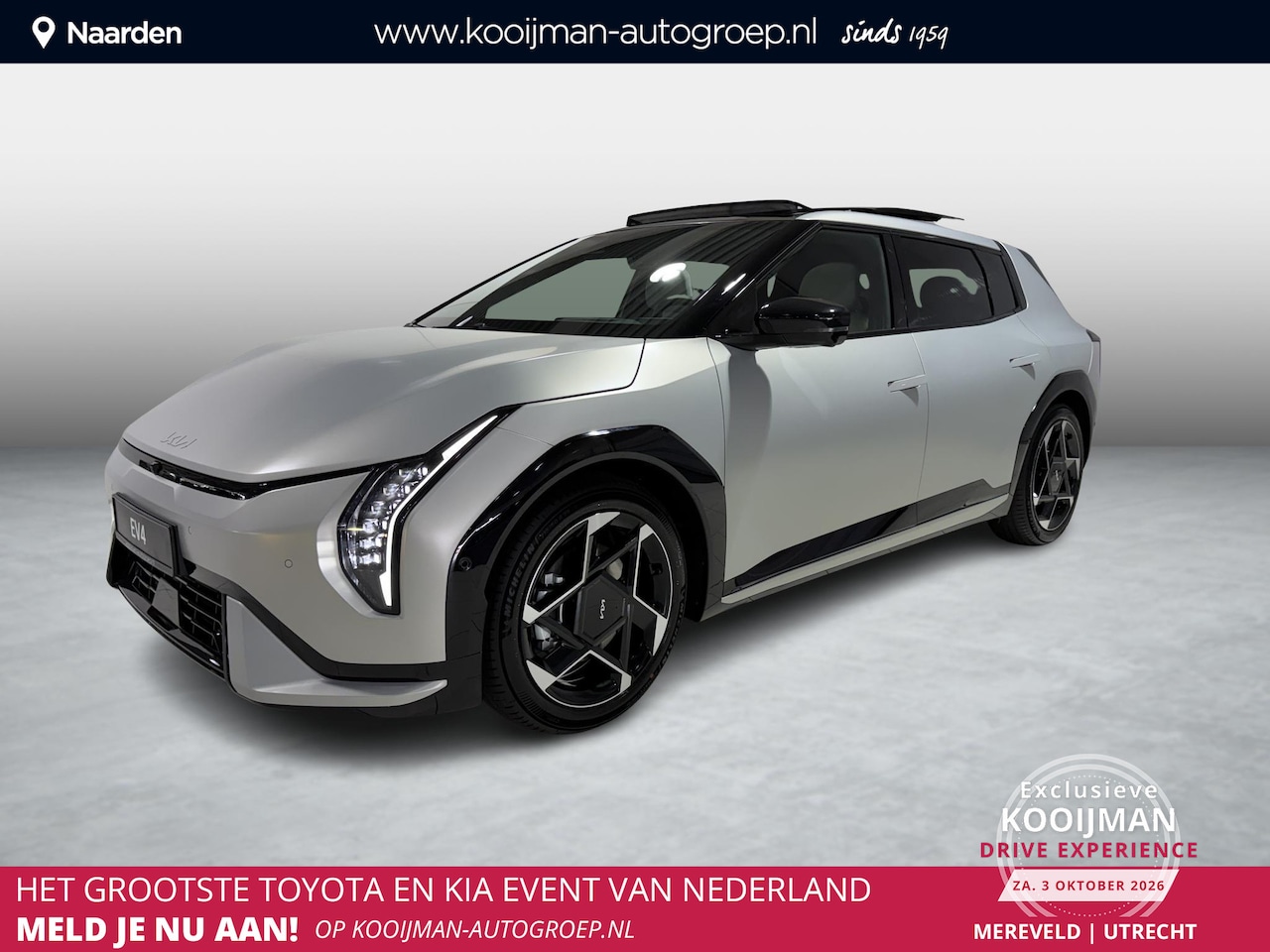 Kia EV4 - GT-PlusLine 81.4 kWh Exclusieve ACTIE! meerdere kleuren uit voorraad leverbaar: 035-694821 - AutoWereld.nl