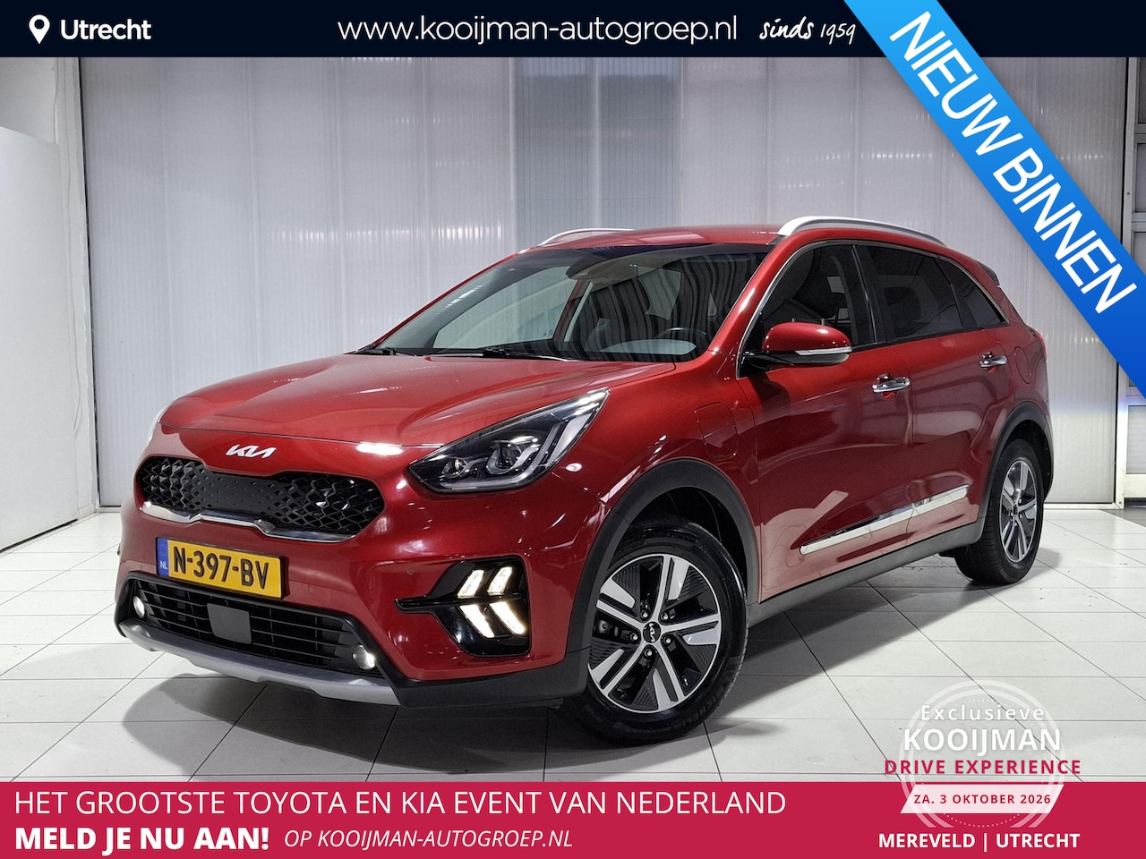 Kia Niro - 1.6 GDi PHEV DynamicPlusLine Stoel en Stuur verwarming, Apple Carplay/Android Auto, Naviga - AutoWereld.nl