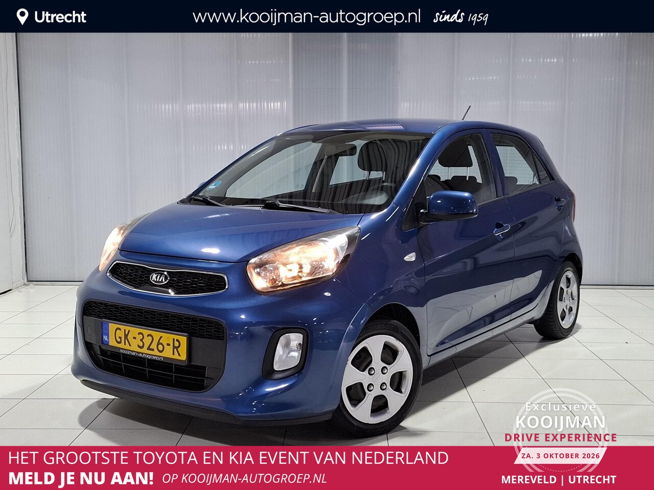 Kia Picanto - 1.0 CVVT ComfortLine Dealer auto , Super prijs, 5 deuren, Airco ! - AutoWereld.nl
