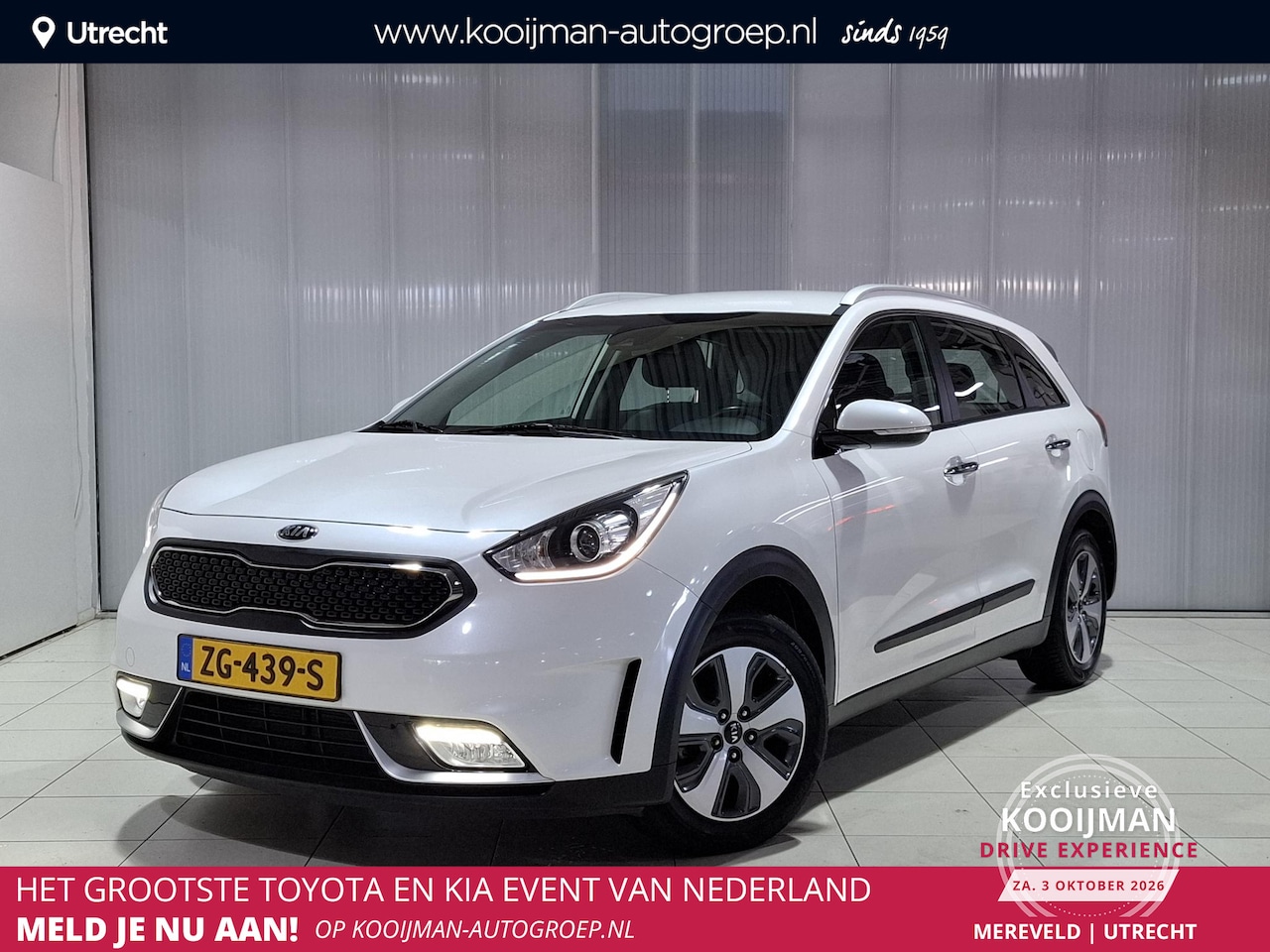 Kia Niro - 1.6 GDi Hybrid DynamicLine Trekhaak, Apple Carplay/Android Auto, Navigatie, Camera. - AutoWereld.nl