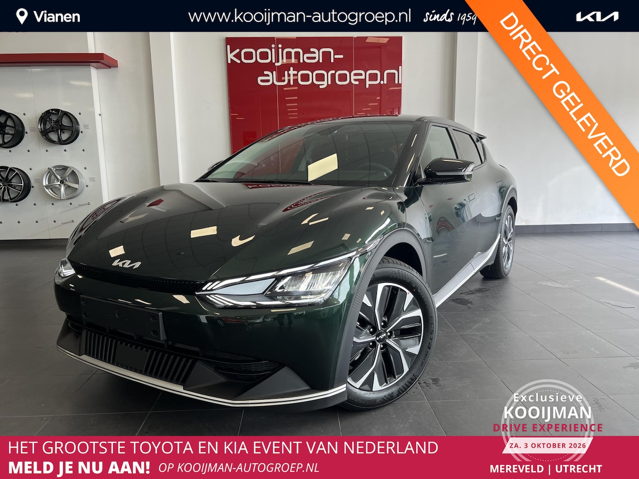 Kia EV6 - Air 58 kWh Gloednieuw, met gratis onderhoud tot 4 jaar! Direct Leverbaar en Unieke Metall - AutoWereld.nl