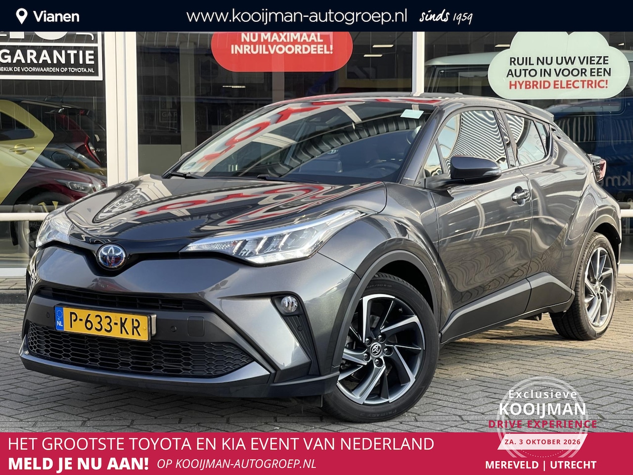 Toyota C-HR - 2.0 Hybrid Dynamic + afneembare trekhaak, NL Auto, zeer netjes en luxe - AutoWereld.nl