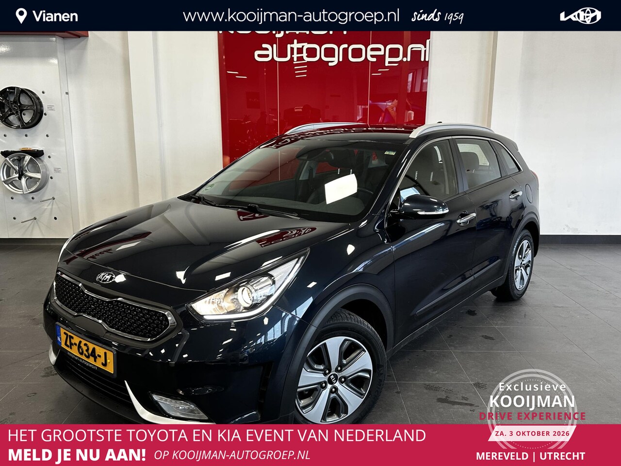 Kia Niro - 1.6 GDi Hybrid DynamicLine 1.6 GDi Hybrid DynamicLine ,NL auto ,Cruise control ,Achteruitrij camera ,Apple Carplay/An - AutoWereld.nl