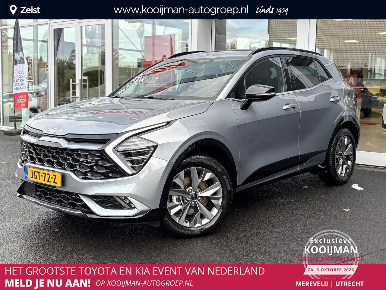 Kia Sportage - 1.6 T-GDi Hybrid GT-Line Navigatie | Cruise control Adaptive | Climate contrale | Zwarte h - AutoWereld.nl