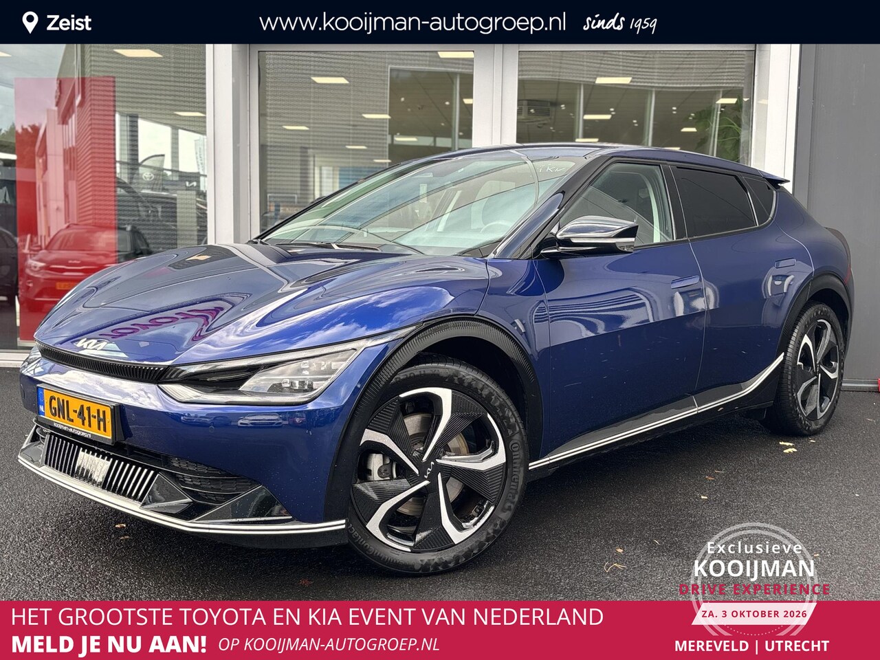 Kia EV6 - Edition Advanced 77.4 kWh Stuur & Stoel verwarming | SOH 100% | Climate control | Adaptive - AutoWereld.nl