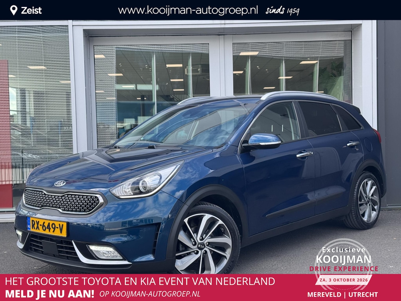 Kia Niro - 1.6 GDi Hybrid ExecutiveLine | Trekhaak | Dodehoeksensor | Stoelverwarming/Koeling | Elekt - AutoWereld.nl
