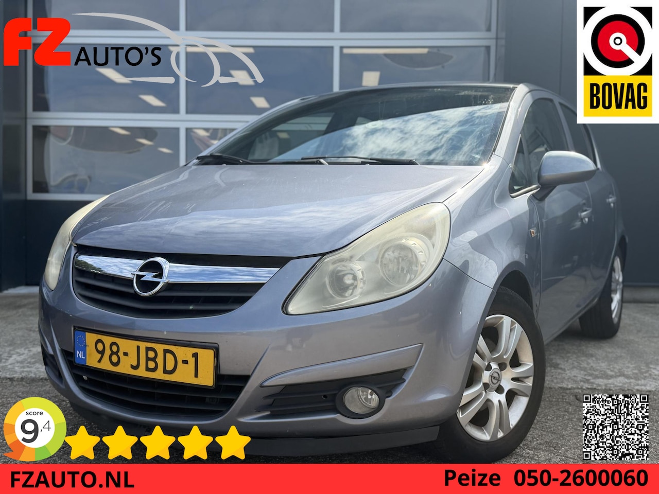Opel Corsa - 1.2-16V Enjoy Automaat - Aironditioning - Cruise Control - Lichtmetalen Velgen - AutoWereld.nl